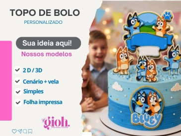 Topo de bolo Personalizado